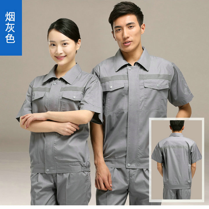 灰色工作服定制,灰色工作服,灰色工服工廠