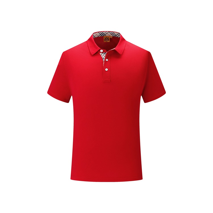 大紅色Polo衫定制,大紅色Polo衫制作,大紅色Polo衫加